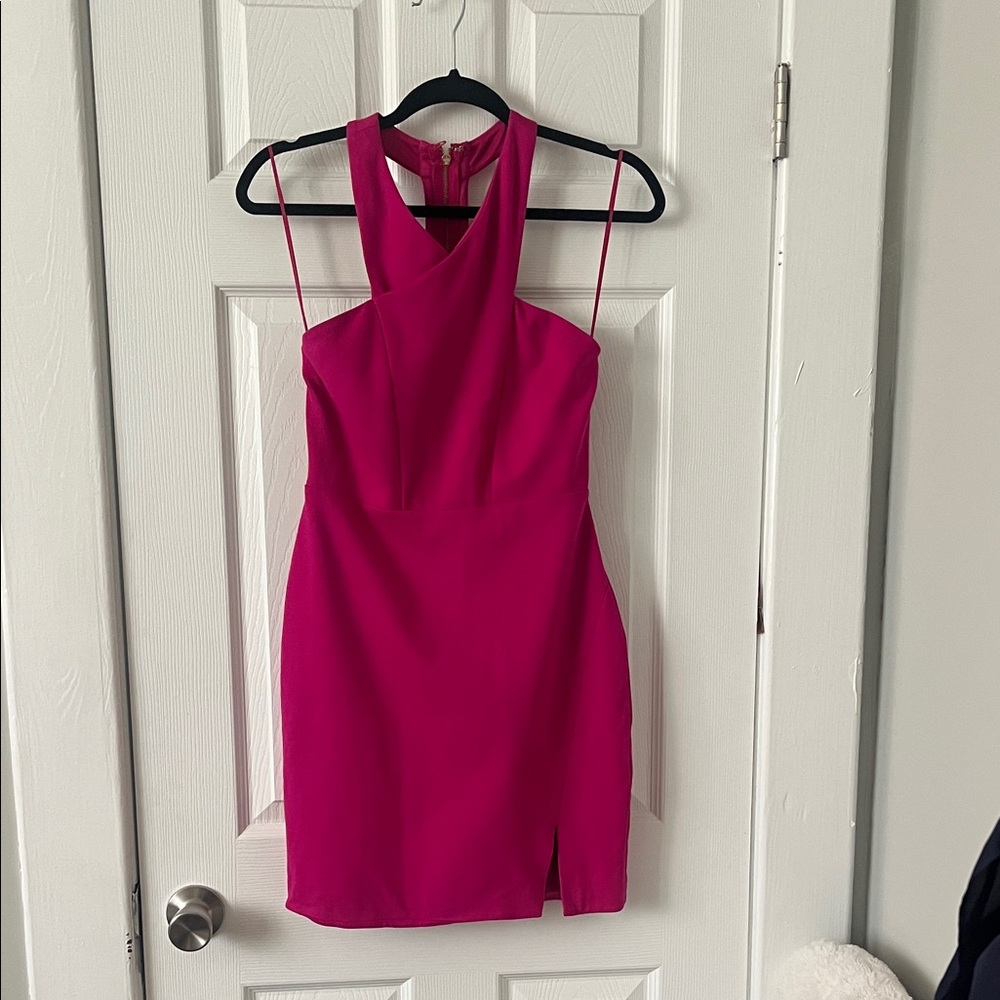Express Vibrant Pink Mini Dress
